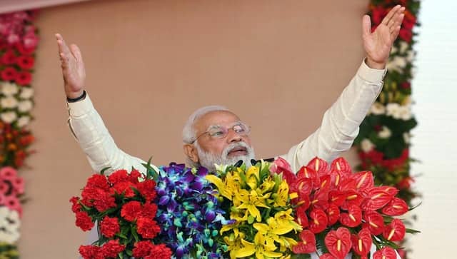 Prime Minister Narendra Modi addressed the inauguration of development projects, in Gorakhpur on Tuesday. ANI