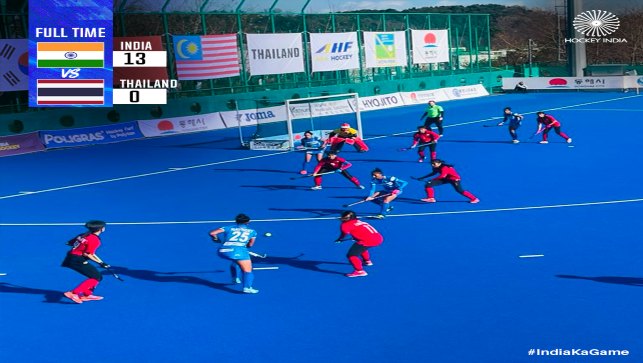 Asian Champions Trophy: Indian women's hockey team eases past Thailand with 13-0 win Asian Champions Trophy: Indian women's hockey team eases past Thailand with 13-0 win