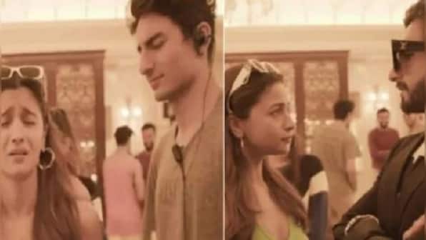 Watch: Alia Bhatt recreates iconic scene from Kabhi Khushi Kabhie Gham with Ibrahim Ali Khan and Ranveer Singh