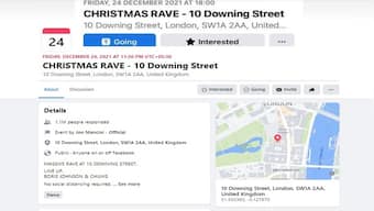 Christmas party scandal: Over a million plan to 'attend' rave outside UK PM Boris Johnson's residence