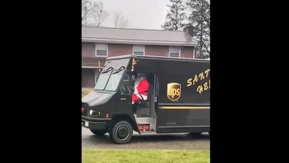 Watch: Driver dresses up as Santa Claus to deliver gifts to specially-abled boy, wins hearts