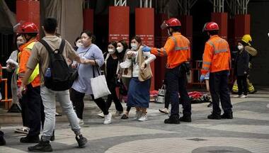 Hong Kong: 12 injured, dozens trapped on rooftop after major fire breaks out at 38-storey building