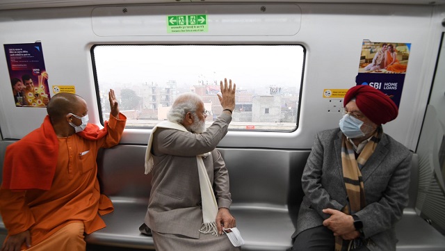 Kanpur metro inauguration: PM Modi flags off Rs 11,000 cr project, takes ride with Yogi Adityanath, Hardeep Singh Puri Kanpur metro inauguration: PM Modi flags off Rs 11,000 cr project, takes ride with Yogi Adityanath, Hardeep Singh Puri
