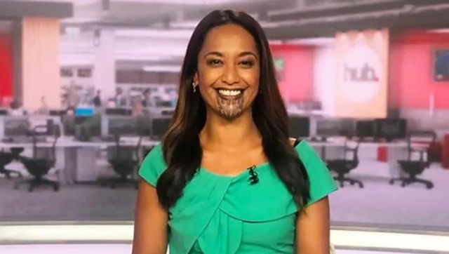 New Zealand journalist becomes first person with Māori face tattoo to anchor primetime news New Zealand journalist becomes first person with Māori face tattoo to anchor primetime news