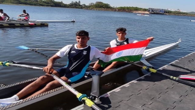 Asian Rowing Championship: Arjun Lal-Ravi pair wins gold, Parminder Singh bags silver Asian Rowing Championship: Arjun Lal-Ravi pair wins gold, Parminder Singh bags silver