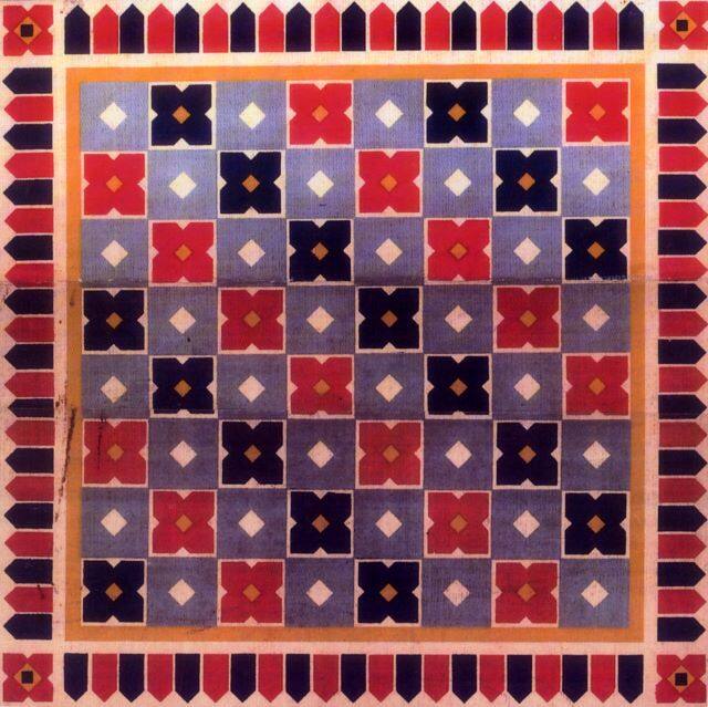 Chess board designed by Satyajit Ray for Shatrang Ke Khilari