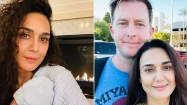 Preity Zinta shares first pic with newborn baby, says I’m loving it
