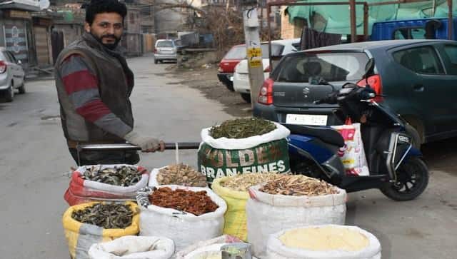 Kulgam vendor Bilal Ahmad Dar said the best quality of dried vegetables comes from Budgam. Image procured by author