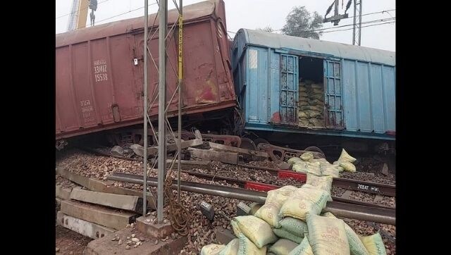 Goods train derails in Vrindavan, affects rail traffic between Mathura and Delhi Goods train derails in Vrindavan, affects rail traffic between Mathura and Delhi