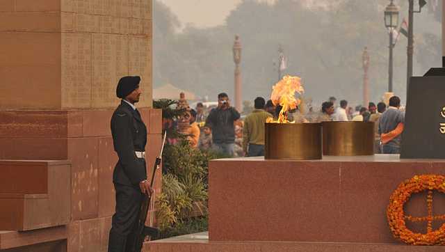 The flame of Amar Jawan Jyoti has finally got a fitting space The flame of Amar Jawan Jyoti has finally got a fitting space
