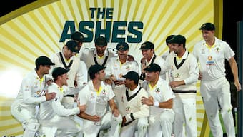 Watch: Cummins wins hearts by asking teammates to pause champagne shower for Usman Khawaja