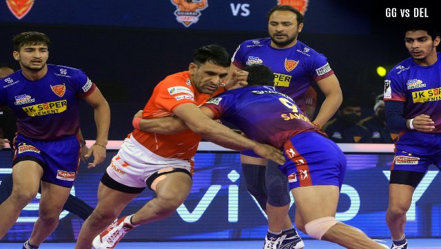 Pro Kabaddi League 2021-22: Dabang Delhi dominate Gujarat Giants, move to top of table Pro Kabaddi League 2021-22: Dabang Delhi dominate Gujarat Giants, move to top of table
