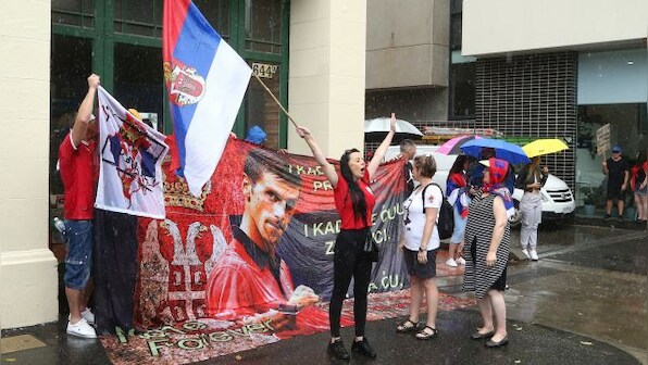 Novak Djokovic fans protest shock Australia detention