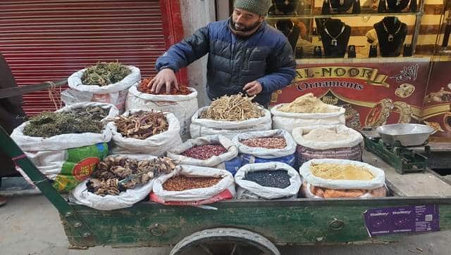 Mubarak, the dried vegetables vendor, has been in this business for the past 12 years. Image procured by author