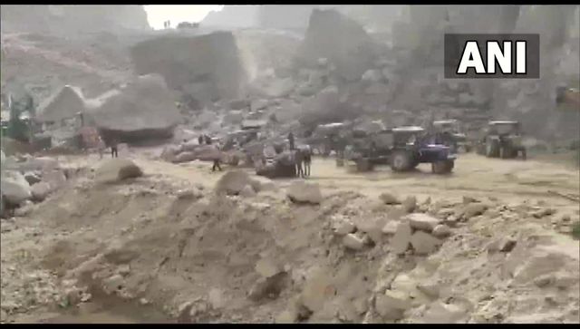 Two dead in landslide, more feared trapped at mining site in Haryana's Bhiwani district Two dead in landslide, more feared trapped at mining site in Haryana's Bhiwani district