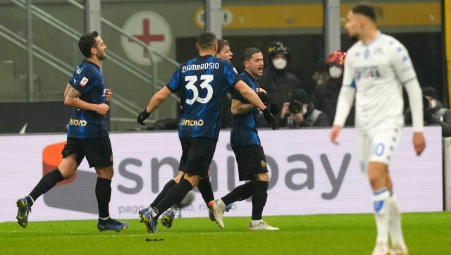 Coppa Italia: Inter Milan hold off spirited Empoli to reach quarters Coppa Italia: Inter Milan hold off spirited Empoli to reach quarters