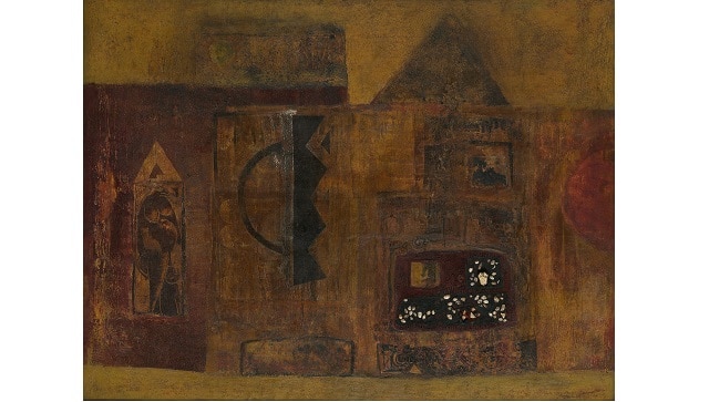 Jagdish Swaminathan, Untitled, Circa 1960s Oil on canvas, 52.25 x 69.25 in Sold for INR 2.4 crores (USD 322,148)