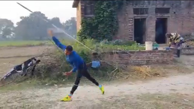 Another Neeraj Chopra in the making? Video of javelin thrower goes viral Another Neeraj Chopra in the making? Video of javelin thrower goes viral