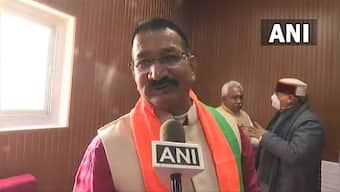 Kishore Upadhyay joins BJP after being expelled from Congress for 'anti-party' activities