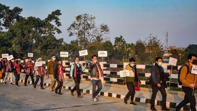 In Nagaland, a 70-km-long walkathon demanding justice for 14 civilians killed by security forces, repeal of AFSPA In Nagaland, a 70-km-long walkathon demanding justice for 14 civilians killed by security forces, repeal of AFSPA