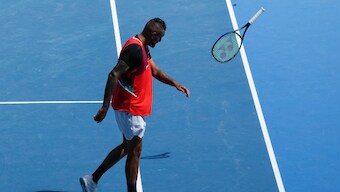 Australian Open 2022: Nick Kyrgios labelled ‘an absolute knob’ for antics in men’s doubles quarter-final