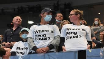 Australian Open 2022: 'Where is Peng Shuai?' shirts handed to fans at Melbourne Park