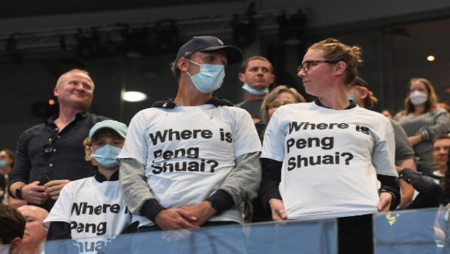 Australian Open 2022: 'Where is Peng Shuai?' shirts handed to fans at Melbourne Park Australian Open 2022: 'Where is Peng Shuai?' shirts handed to fans at Melbourne Park