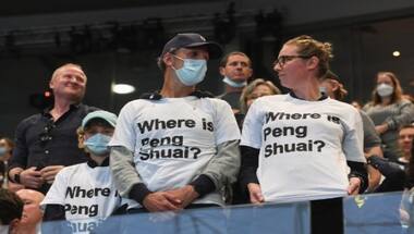 Australian Open 2022: 'Where is Peng Shuai?' shirts handed to fans at Melbourne Park