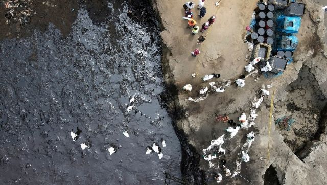 Peru declares environmental emergency on coastal area hit by oil spill caused by volcanic eruption Peru declares environmental emergency on coastal area hit by oil spill caused by volcanic eruption