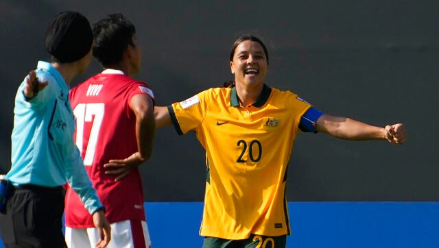 AFC Women's Asian Cup 2022: Captain Sam Kerr scores five in Australia's 18-0 thrashing of Indonesia AFC Women's Asian Cup 2022: Captain Sam Kerr scores five in Australia's 18-0 thrashing of Indonesia