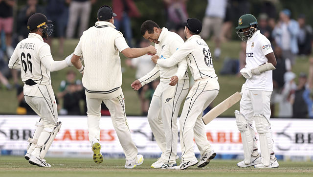 Watch: Ross Taylor takes final wicket of 2nd Test in fairytale finish to his Test career Watch: Ross Taylor takes final wicket of 2nd Test in fairytale finish to his Test career