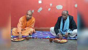 UP Assembly polls: Yogi Adityanath eats lunch with Dalit family, targets SP over 'social exploitation'