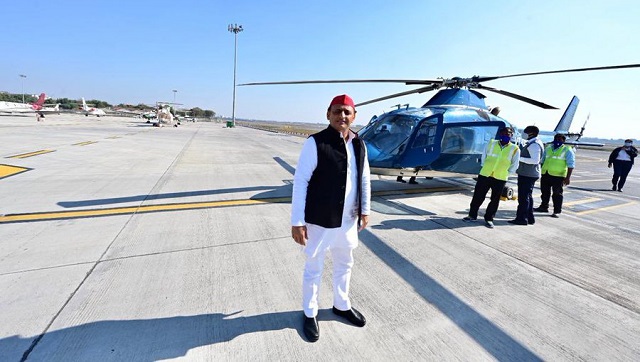 'Desperation of losing BJP': Akhilesh Yadav alleges conspiracy after chopper to UP's Muzaffarnagar stopped in Delhi 'Desperation of losing BJP': Akhilesh Yadav alleges conspiracy after chopper to UP's Muzaffarnagar stopped in Delhi