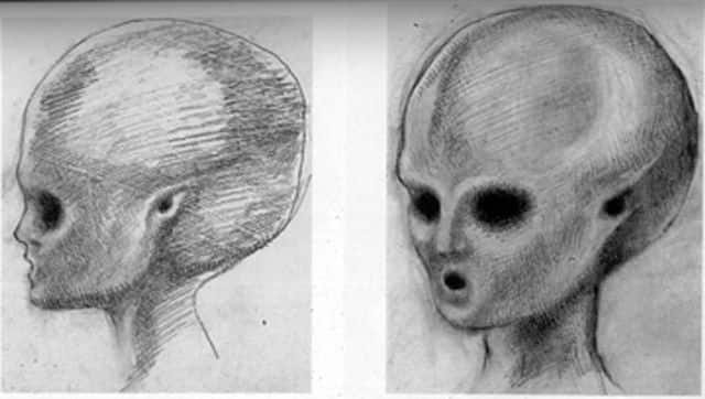 Sketch of Alien by Satyajit Ray