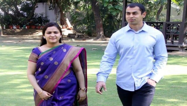 Aparna and Prateek's relationship blossomed while they were both studying in the UK. Image Courtesy: Aparna Yadav/Facebook