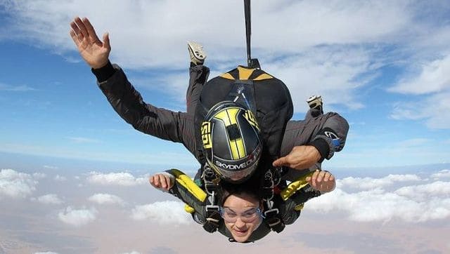 Aparna is anything but traditional. Her social media shows that she is fond of adventure and has done sky-diving and is also a trained classical singer. Image Courtesy: Aparna Yadav/Facebook