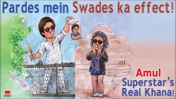 'Pardes mein Swades' says Amul's topical as SRK's gesture for Egyptian fan wins internet