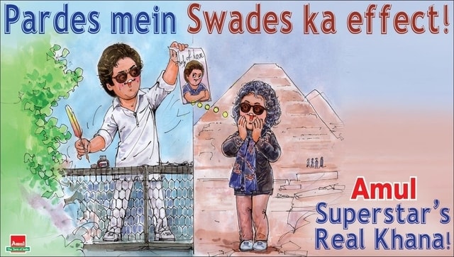 'Pardes mein Swades' says Amul's topical as SRK's gesture for Egyptian fan wins internet 'Pardes mein Swades' says Amul's topical as SRK's gesture for Egyptian fan wins internet