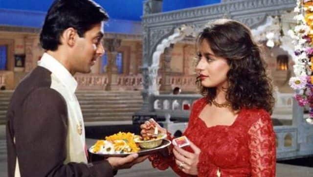 Salman Khan and Madhuri Dixit in Hum Aapke Hain Koun..!