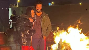 Katrina Kaif, Vicky Kaushal celebrate first Lohri post-wedding; see pictures here