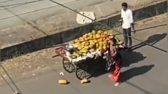 Bhopal woman throws fruits on road after seller's cart brushes her car; probe ordered