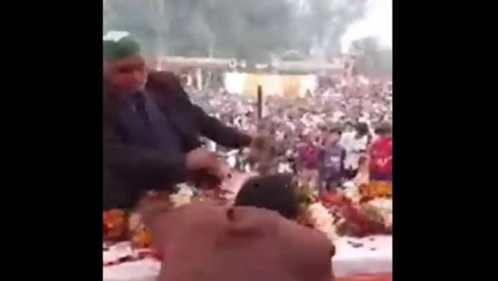 'Chacha's pat on cheek': BJP MLA Pankaj Gupta clarifies after being slapped by farmer in Unnao