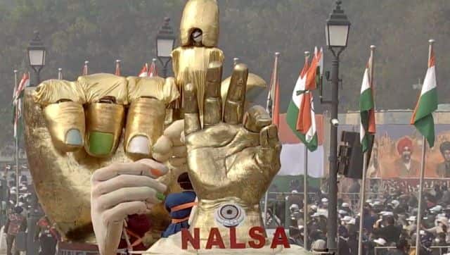 The theme of the float by National Legal Services Authority was 