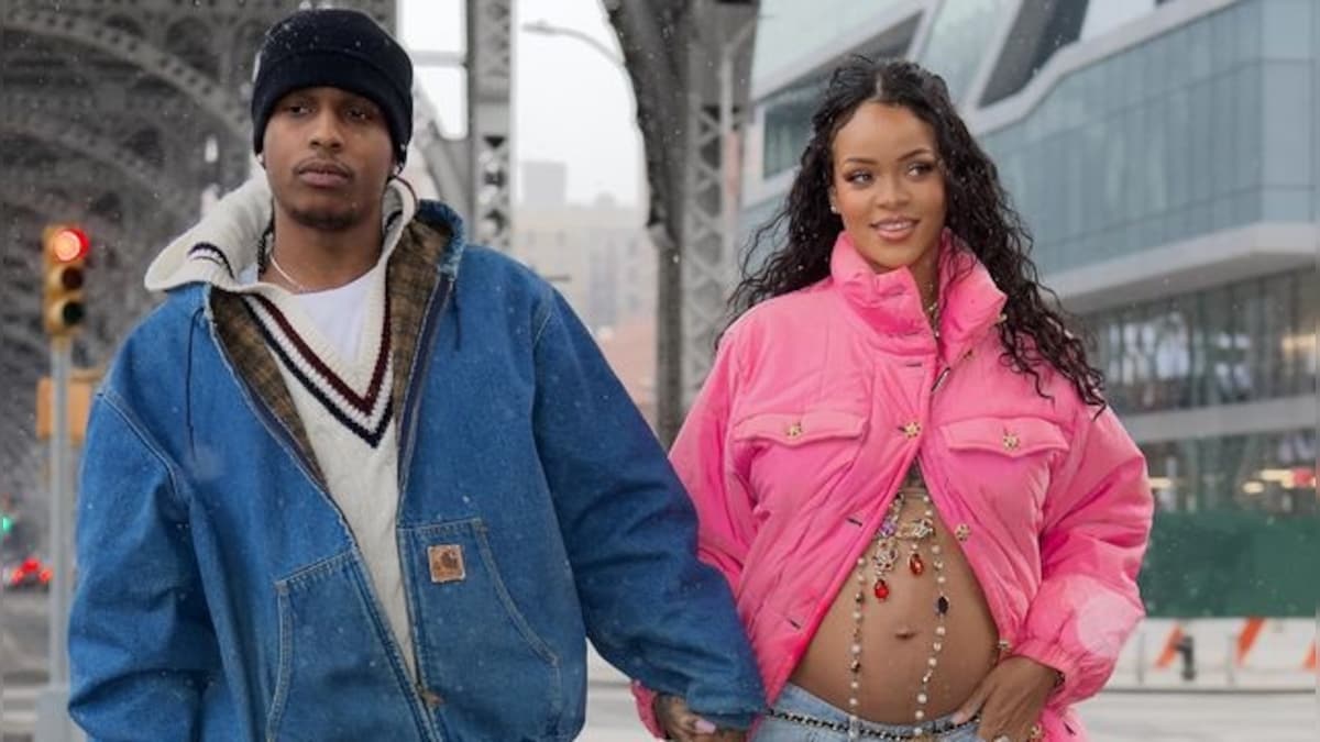 Rihanna expecting first child with A$AP Rocky, flaunts baby bump during a stroll