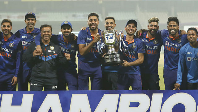 ICC rankings: India climb to top spot in T20I team charts after 3-0 sweep over West Indies ICC rankings: India climb to top spot in T20I team charts after 3-0 sweep over West Indies
