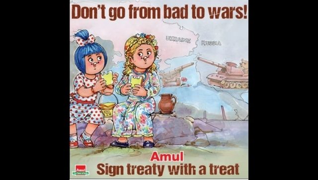 Amul urges de-escalation of Russia-Ukraine crisis, urges both countries to not 'go from bad to wars' Amul urges de-escalation of Russia-Ukraine crisis, urges both countries to not 'go from bad to wars'