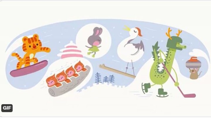 Beijing Winter Olympics 2022: Google Doodle celebrates start of Games with animated animals