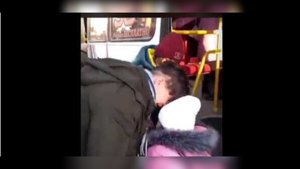 Watch: Man hugs daughter In safe zone, stays back to fight as Russia's invasion of Ukraine continues