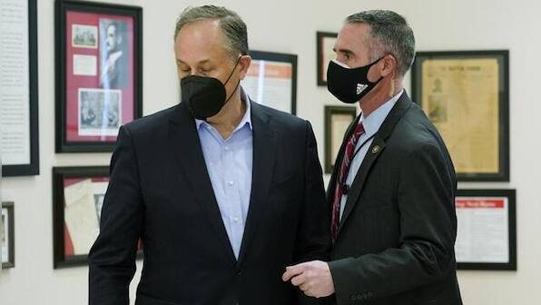 Doug Emhoff whisked out of Black History Month event by Secret Service agents after bomb threat