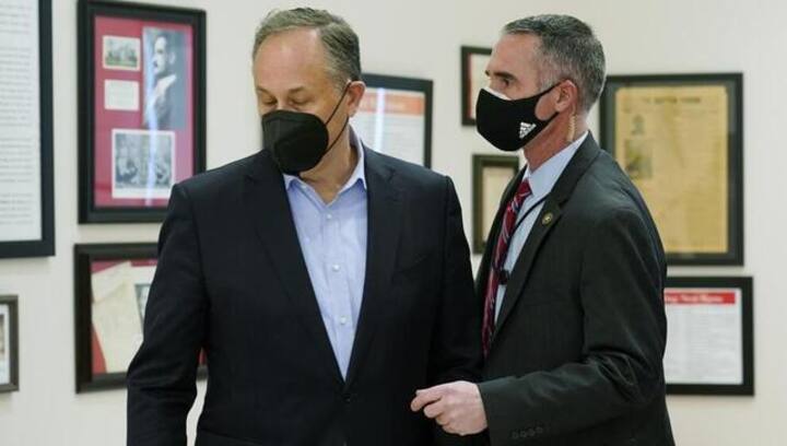 Doug Emhoff whisked out of Black History Month event by Secret Service agents after bomb threat